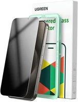 Ugreen SP655 képernyővédő üveg betekintés ellen, 9h + segédkeret, fekete kép