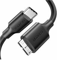 Ugreen UGREEN20103 Microusb-b to usb-c cable 1m fekete kép