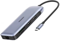 Ugreen UGREEN70301 70301 9 az 1-ben hub szürke kép