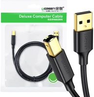 Ugreen 10351 Us135 usb 2.0 ab nyomtatókábel, aranyozott, 3 m (fekete) kép