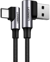 Ugreen US176 USB-USB-C Us176 usb-usb-c ferde kábel, 3a, 2m (fekete) kép
