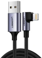 Ugreen US299 Us299 usb-a - lightning kábel 1m fekete-szürke (60521) kép
