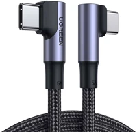 Ugreen US335 USB-C-USB-C Us335 usb-c-usb-c, ferde kábel, 5a, 100w, 1m (fekete) kép