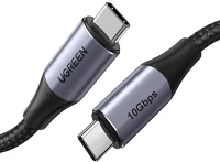 Ugreen US355 Type-c - type-c gyorstöltő adatkábel, 100w, 1m, fekete kép