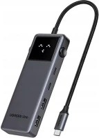 Ugreen USB-C-2XUSB-A 3.2 + 3XUSB-C-1XHDMI, SZÜRKE Cm888 uno hub adapter usb-c-2xusb-a 3.2 + 3xusb-c-1xhdmi, szürke kép