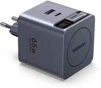 Ugreen X615 usb-c + usb-a hálózati töltő adapter usb-c kábellel, gan, 65w, 3a kép