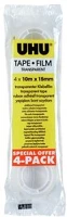 Uhu COR_UHU35067 Ragasztószalag, 15 mm x 10 m, 4 db, átlátszó kép