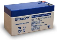 Ultracell UL1.3-12 12v 1.3ah zselés ólom akkumulátor gondozásmentes kép