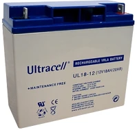 Ultracell UL18-12 12v 18ah zselés ólom akkumulátor gondozásmentes kép