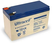 Ultracell UL7-12 12v 7ah zselés ólom akkumulátor gondozásmentes kép