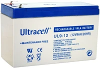 Ultracell UL9-12 12v 9ah zselés ólom akkumulátor gondozásmentes kép