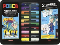 Uni 07.03653 Filctoll  posca manga hero vegyes fémdobozos 20 darabos kép