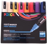 Uni POSCA PC-5M 16 Filctoll  posca pc-5m 16 db/készlet kép