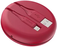 Uniq 44914 Halo usb / lightning mfi töltő- és adatkábel, 1.2m, piros kép