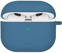 Uniq NEXOPBLU IRIDESCIA APPLE Iridescia apple airpods 4 tok karabinerrel, fülakasztóval, kék kép