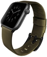 Uniq S44925 Apple watch 1-6 (42 / 44 mm), valódi bőr pótszíj,  mondain, zöld kép