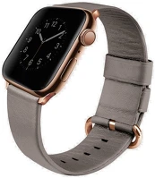 Uniq S44927 Apple watch 1-6 (42 / 44 mm), valódi bőr pótszíj,  mondain, szürke kép