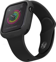 Uniq S44931 Apple watch 4-6, se (40mm), szilikon védőkeret,  lino, fekete kép