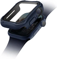 Uniq S55760 Apple watch 4-6, se (44mm), műanyag + szilikon védőkeret, 9h üveggel kép
