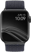 Uniq S55765 Apple watch 1-6 (38 / 40 mm), szövet pótszíj, fonott,  aspen, szürke kép