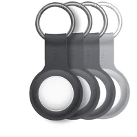 Uniq S56712 Apple airtag szilikon tok,  lino, szürke, 4 db / csomag kép
