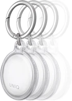 Uniq S56715 Apple airtag szilikon tok,  glass, átlátszó, 4 db / csomag kép