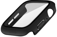 Uniq TOK ÜVEGFÓLIÁVAL, FEKETE Nautic apple watch 45mm műanyag tok üvegfóliával, fekete kép