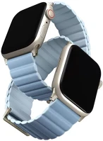Uniq UNIQ-41MM-REVPARTSBLU Revix premium mágneses szilikon szíj apple watch 38/40/41mm, arctic kék kép