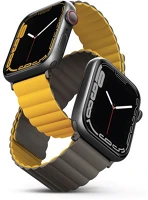 Uniq UNIQ-45MM-REVMUSKAK Revix mágneses szilikon szíj apple watch 42/44/45/49mm, mustár/khaki kép