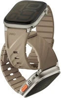 Uniq UNIQ-49-40MM-FLUOSSAN Fluo apple watch 40/41/42/44/45/46/49mm mágneses szíj, bézs kép