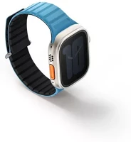 Uniq UNIQ-49MM-REVEPCBLUBLK Revix evo mágneses apple watch szíj, 49/45/44/42mm, kék/fekete kép