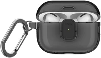 Uniq UNIQ-AIRPODSPRO2-GLSPGSMK Glase pro apple airpods pro 2 tok karabinerrel, szürke kép