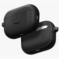 Uniq UNIQ-AIRPODSPRO3-CLYBLKDGRY Clyde apple airpods pro 3 tok karabinerrel, fekete-szürke kép