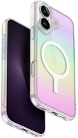 Uniq UNIQ-IP6.1(2024)-IRDMHQTZ Hybrid iridescia iphone 16 magsafe tok, színes (holographic) kép