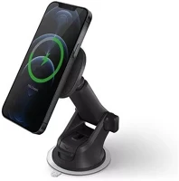 Uniq UNIQ-MAGNACARKIT-GREY magneo air autós tartó vezeték nélküli wireless magsafe töltő kép