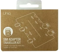 Uniq UNIQ-TRLKIT-7IN1 Sim adaptor 7in1 utazó rendszerező, adapterhez / bankkártyához, fekete kép