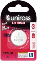 Uniross 1321832 Cr2450 3v lítium gombelem 1db/csomag kép