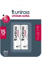Uniross 1323798 Aa/ceruza 1,5v lítium elem 2db/csomag kép