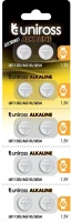 Uniross LR1130, AG10, LR54 Lr1130, ag10, lr54 1,5v alkáli gombelem 10db/csomag kép