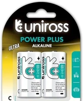 Uniross LR14-UALKCPP2 Power plus lr14/bp2 1,5v c/baby tartós alkáli elem 2db/cs kép