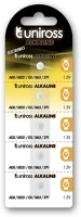 Uniross LR521, AG0, LR63 Lr521, ag0, lr63 1,5v alkáli gombelem 5db/csomag kép