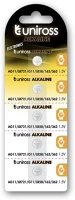 Uniross LR721, AG11, LR58 Lr721, ag11, lr58 1,5v alkáli gombelem 5db/csomag kép