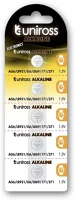 Uniross LR921, AG6, LR69 Lr921, ag6, lr69 1,5v alkáli gombelem 5db/csomag kép