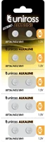 Uniross U10AG03 Lr736 ag3 lr41 1,5v alkáli gombelem 10db/csomag kép