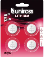 Uniross U4CR2032 Cr2032 lithium gombelem 3v -4db/bliszter kép