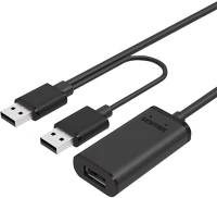 Unitek Y-277 Usb kábel 5 m usb 2.0 2 x usb a usb a fekete kép