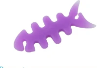 Univerzális 52862 Fülhallgató tartó, 3d hal minta, lila kép