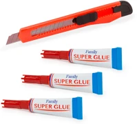 Univerzális GL57065 Pillanatragasztó szett  késsel kép