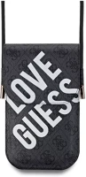 Univerzális GUOWBPGP4NLGWK Guess pu 4g big love logo telefontartó kis táska, fekete kép