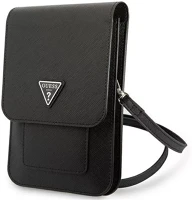 Univerzális GUWBSATMBK Guess saffiano triangle  kis táska, fekete kép